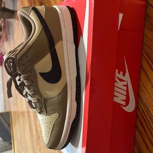 Nike dunks in driftwood